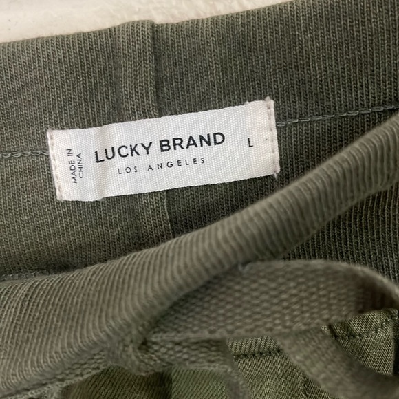 Lucky Brand Olive Military Green Joggers Pants •  Large - Picture 2 of 7